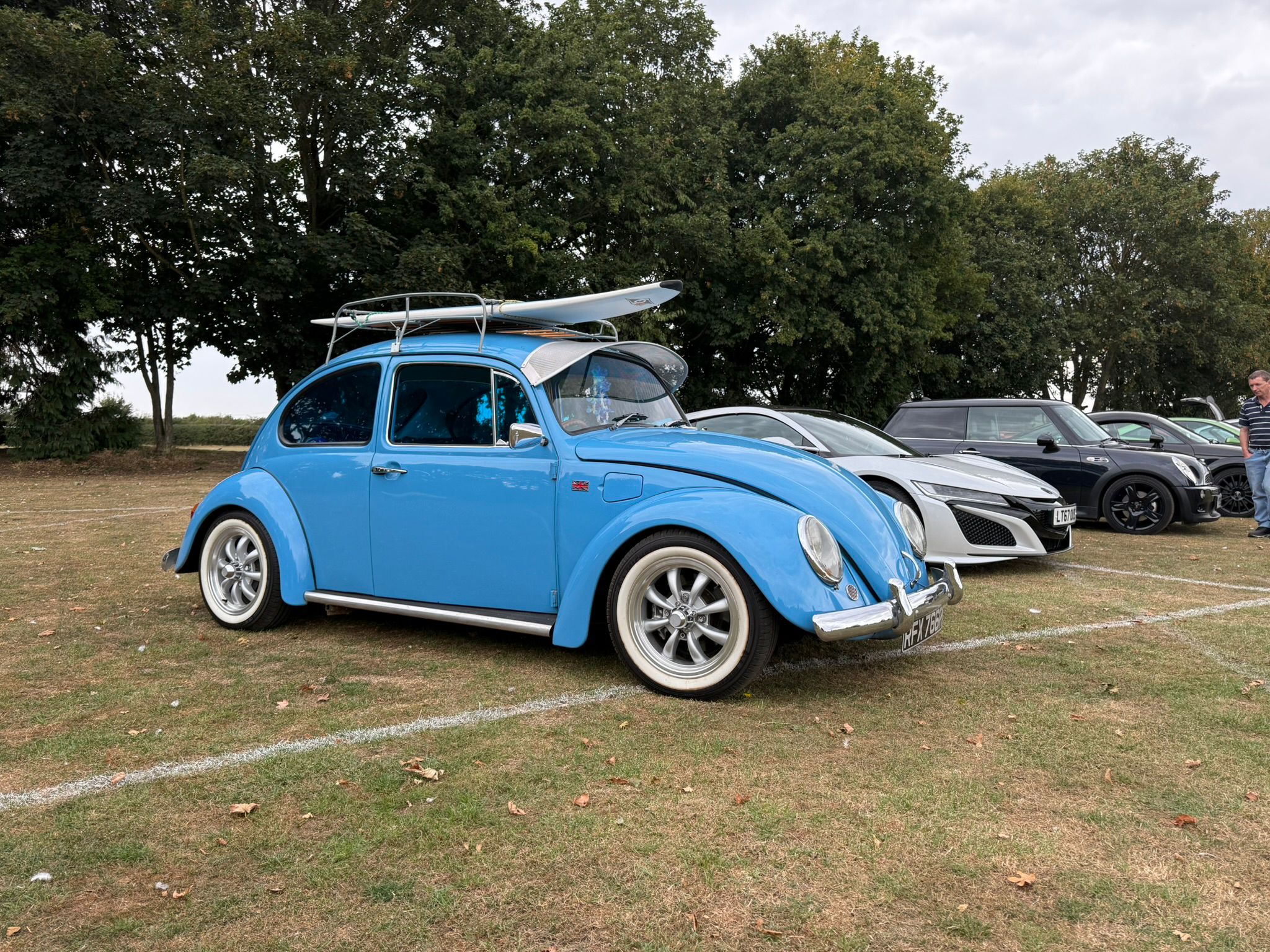 Cars at social event